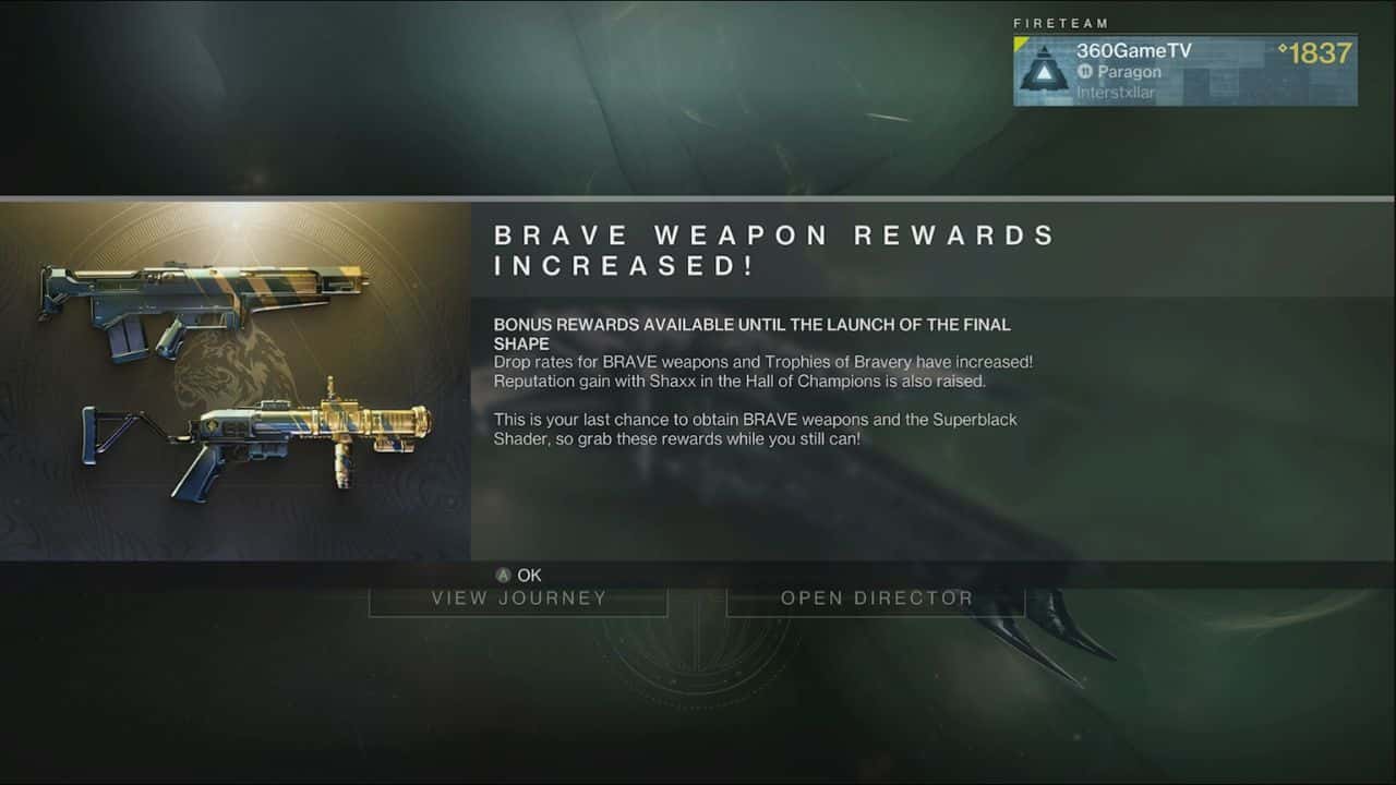 How to Obtain and Attune Brave Weapons in Destiny 2