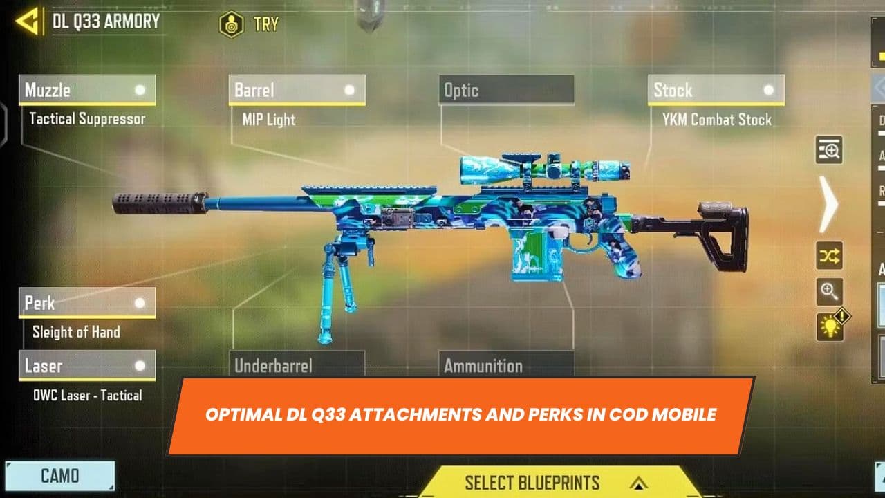 Optimal DL Q33 Attachments and Perks in COD Mobile