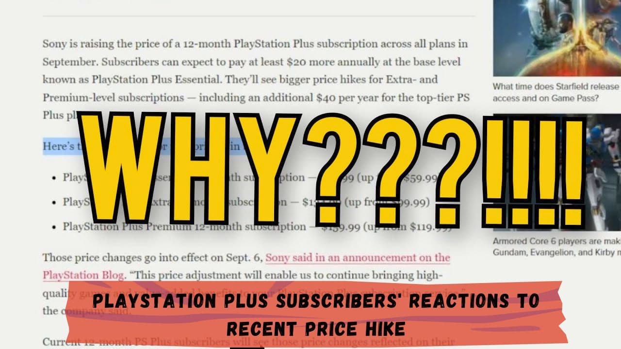 PlayStation Plus Subscribers' Reactions to Recent Price Hike