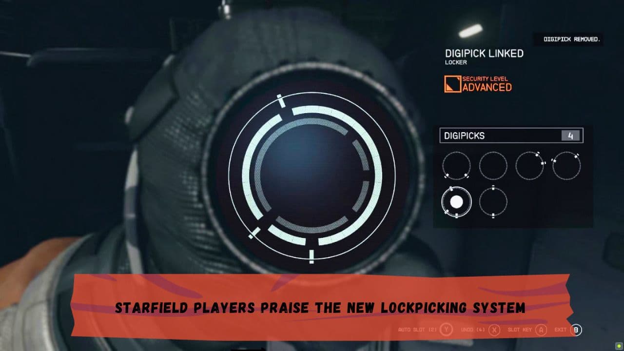 Starfield Players Praise the New Lockpicking System