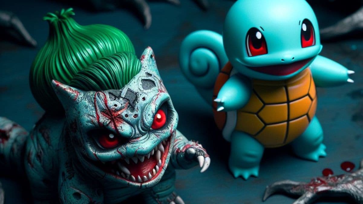 Pokemon Fan's Horror-Themed Makeover for Bulbasaur and Squirtle Evolutions: An In-Depth Analysis