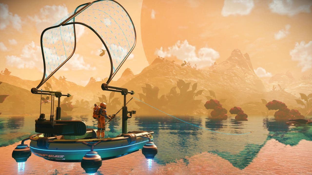 No Man's Sky's Aquarius Update Unveils New Fishing Mechanics
