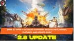 BGMI 2.8 Update Detailed Overview: Release Date, Modes, Features, and Update Guide