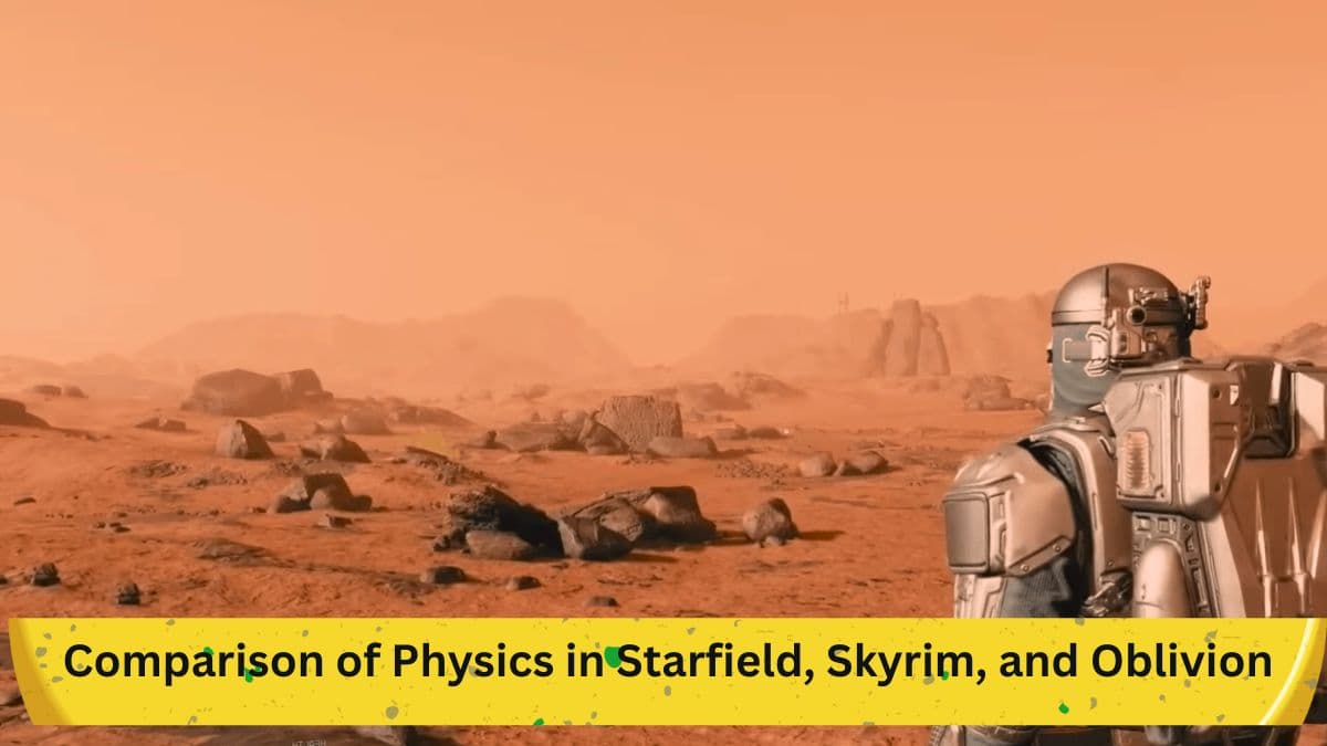 Comparison of Physics in Starfield, Skyrim, and Oblivion Yields Humorous Outcomes