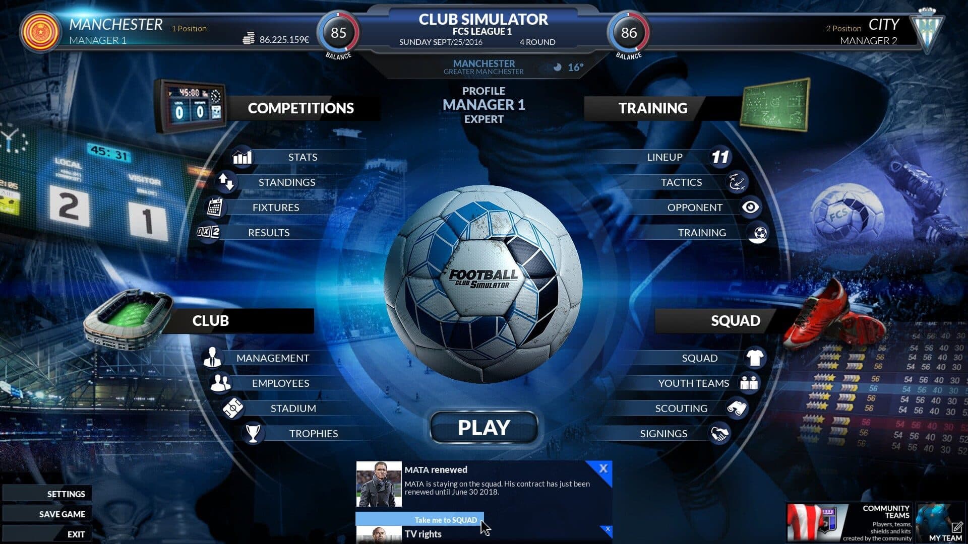 Football Club Simulator - FCS