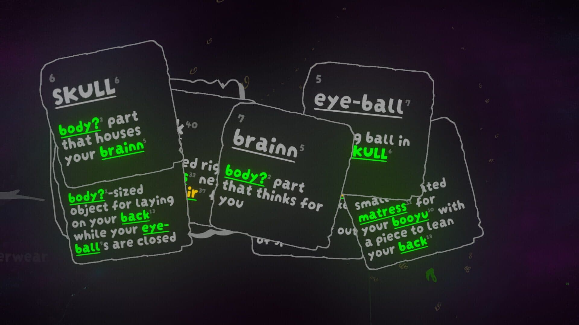 Nick's Recursive Videogame About Deciphering Word Puzzles to Discover Your Identity and Redefine the Universe!