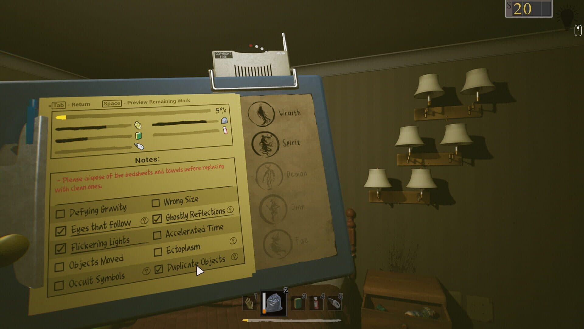 Anomalous Cleaning Detail