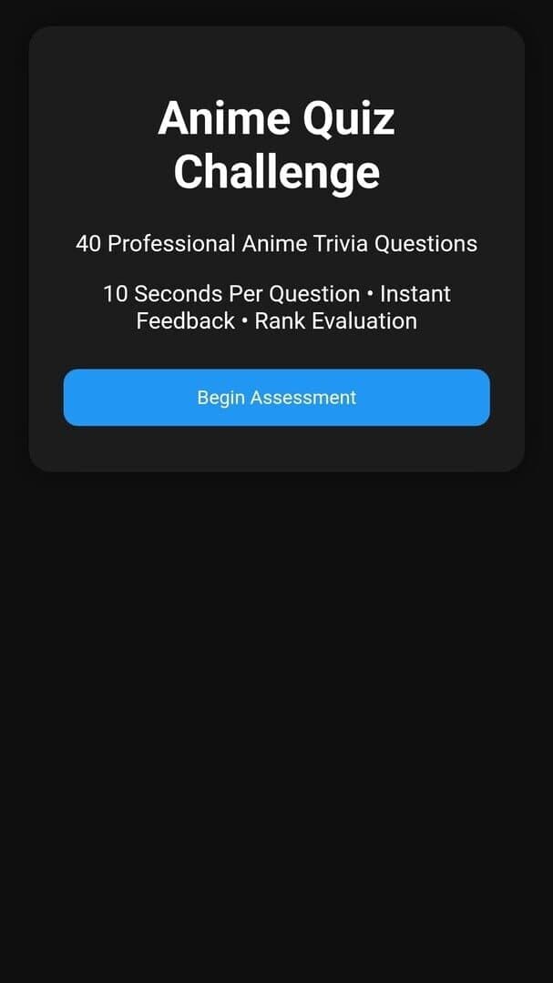 Anime Quiz Challenge