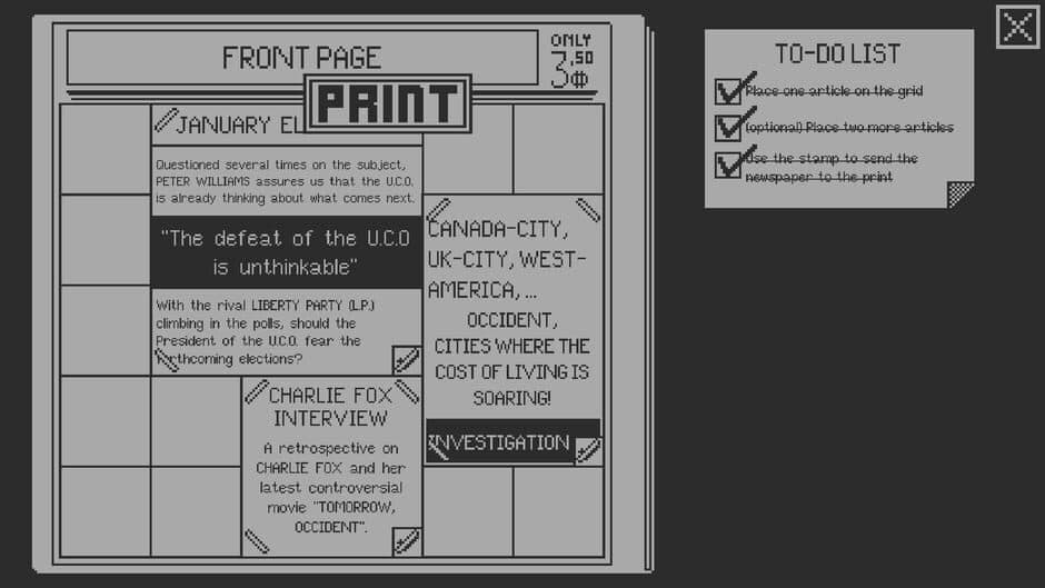 Front Page screenshot 1