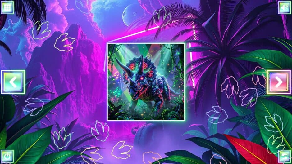 Neon Fantasy: Dinosaurs screenshot 1