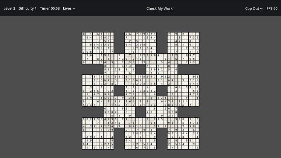 Sudoku: Unlimited Expansion screenshot 1