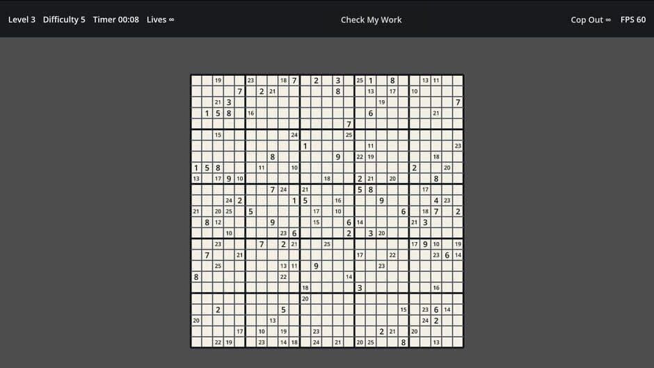 Sudoku: Unlimited Expansion screenshot 4