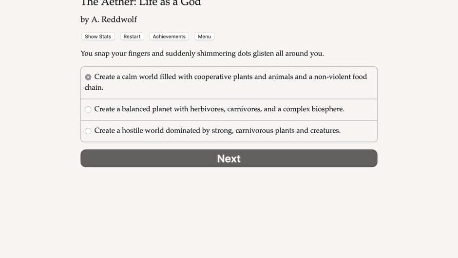 The Aether: Life as a God screenshot 2