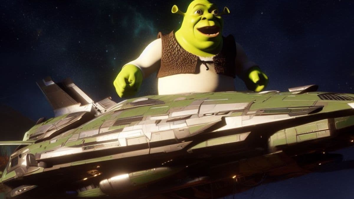 Unleashing Creativity in Starfield: A Player Builds a Spaceship Resembling Shrek