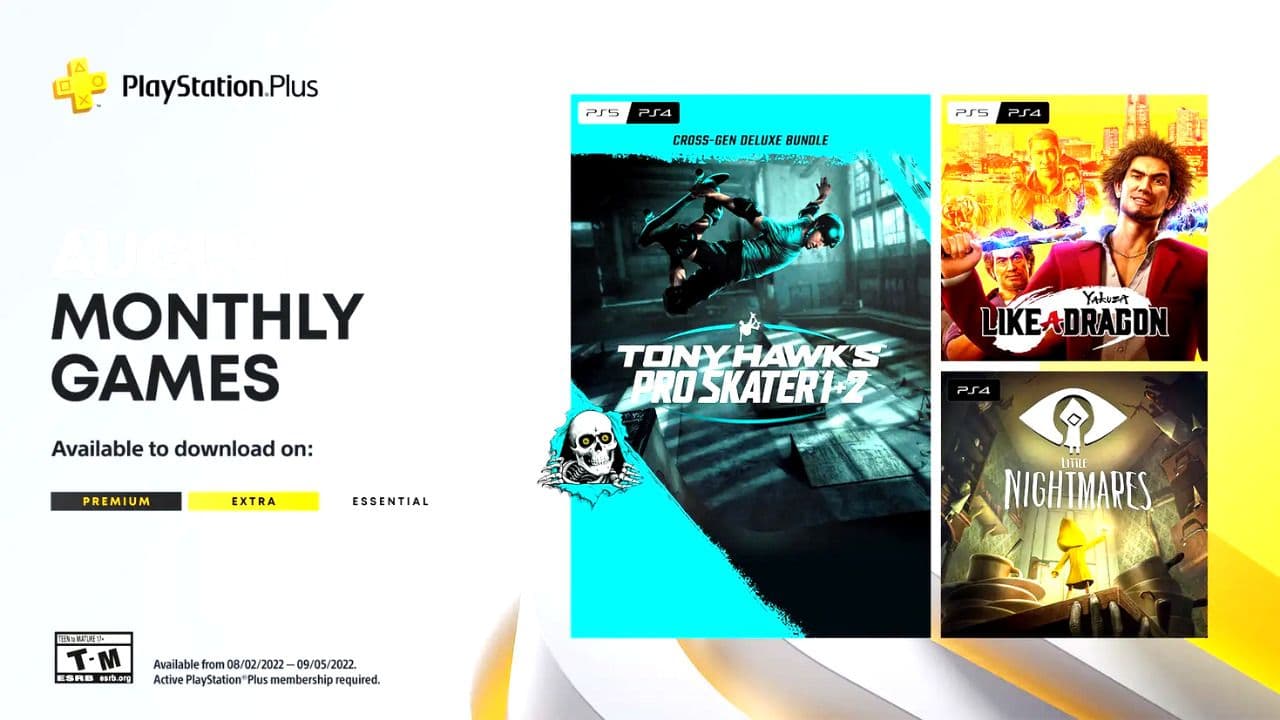 PlayStation Plus Monthly Games - PS5 & PS4 - August 2022