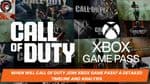 When Will Call of Duty Join Xbox Game Pass? A Detailed Timeline and Analysis