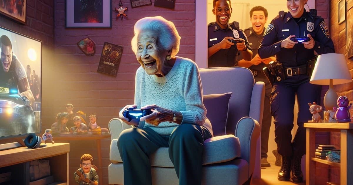 91-Year-Old Gamer's Police Visit Ends in Laughter