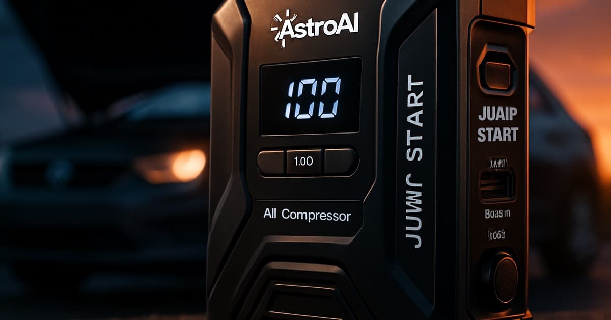 AstroAI Cordless Car Jump Starter and Air Compressor Drops to $35
