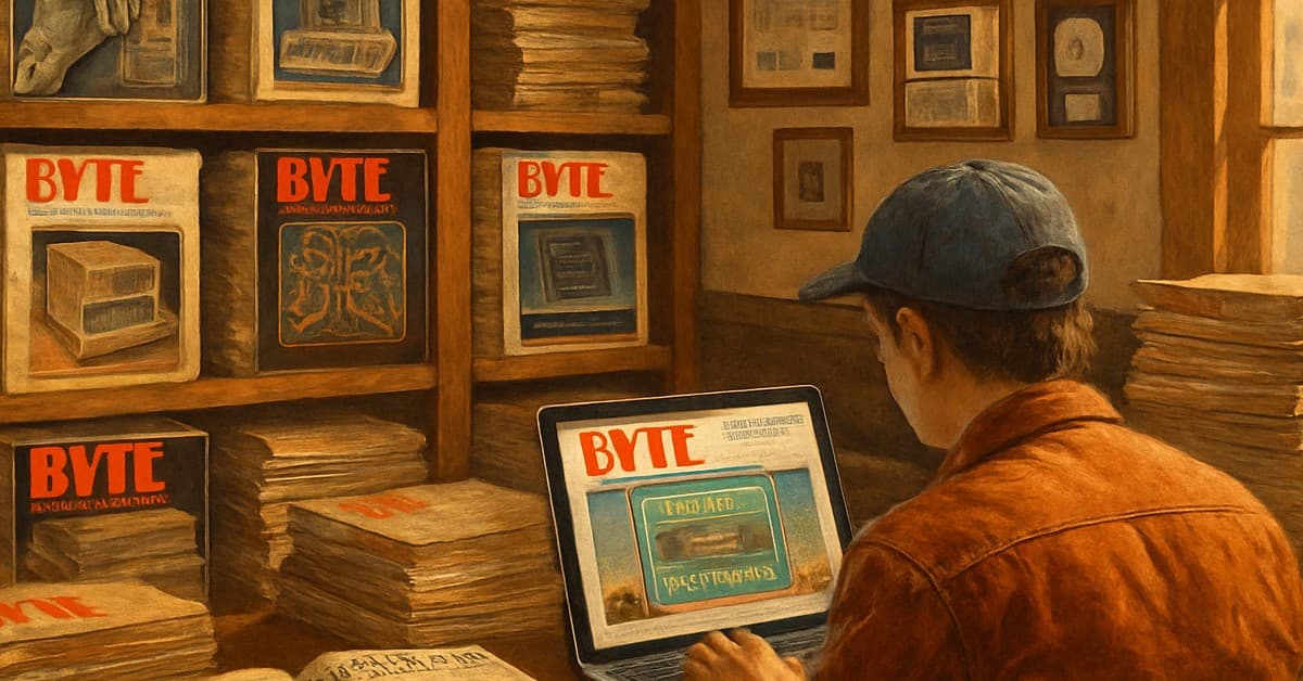 Explore Over 200 Issues of Byte Magazine for Free Online