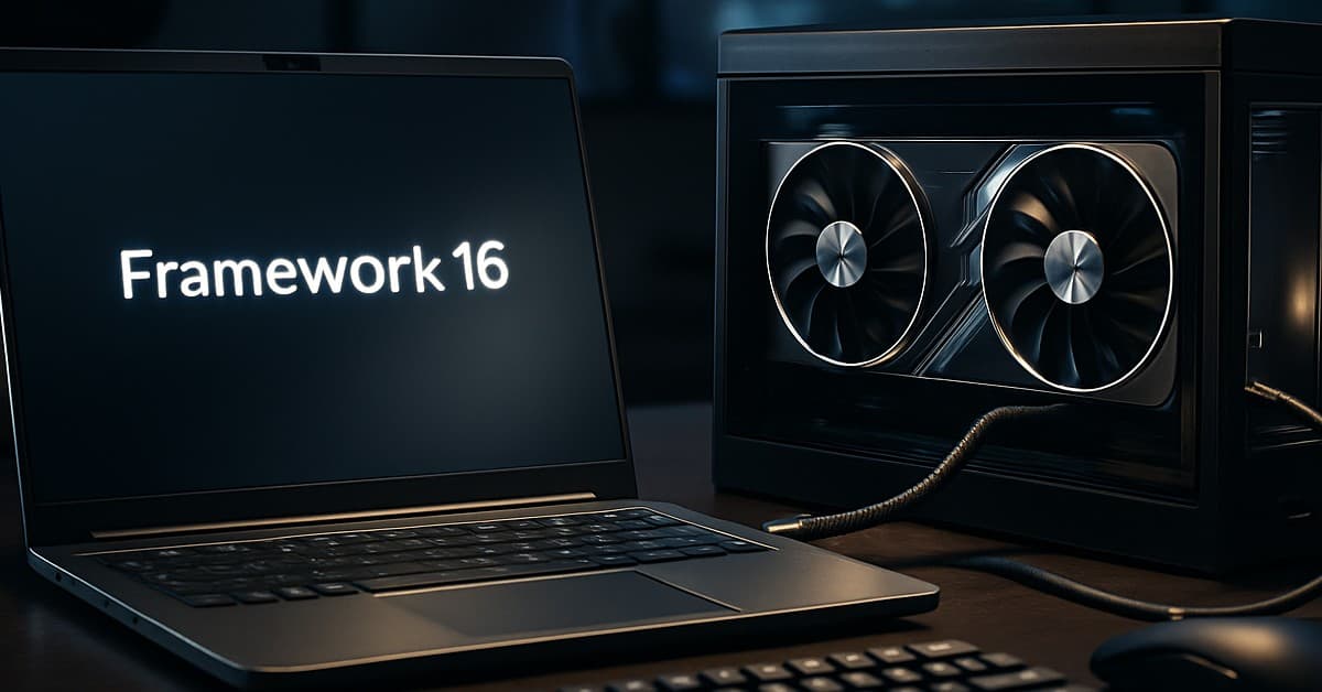 Framework 16 Upgrade: Connect Full Desktop GPUs with OCuLink Dev Kit