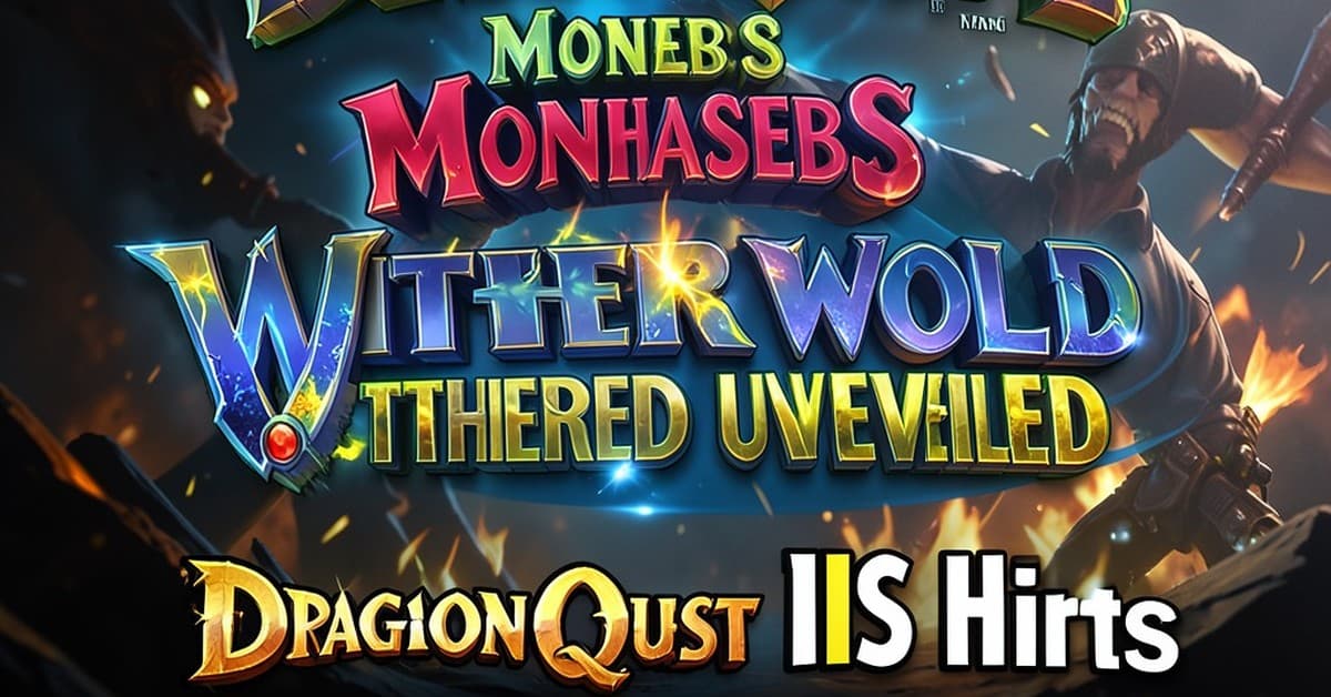 Dragon Quest Monsters: The Withered World Unveiled; Dragon Quest XI S Hits Switch 2 September 24