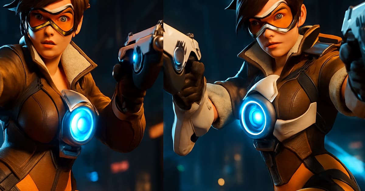 Fortnite's Tracer Model Sparks Amusement: A Butt of Jokes Among Overwatch Fans