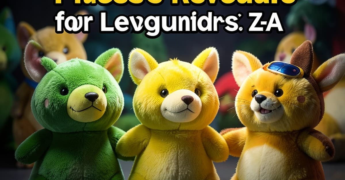 Mega Raichu X and Y Plushes Revealed for Pokemon Legends: Z-A