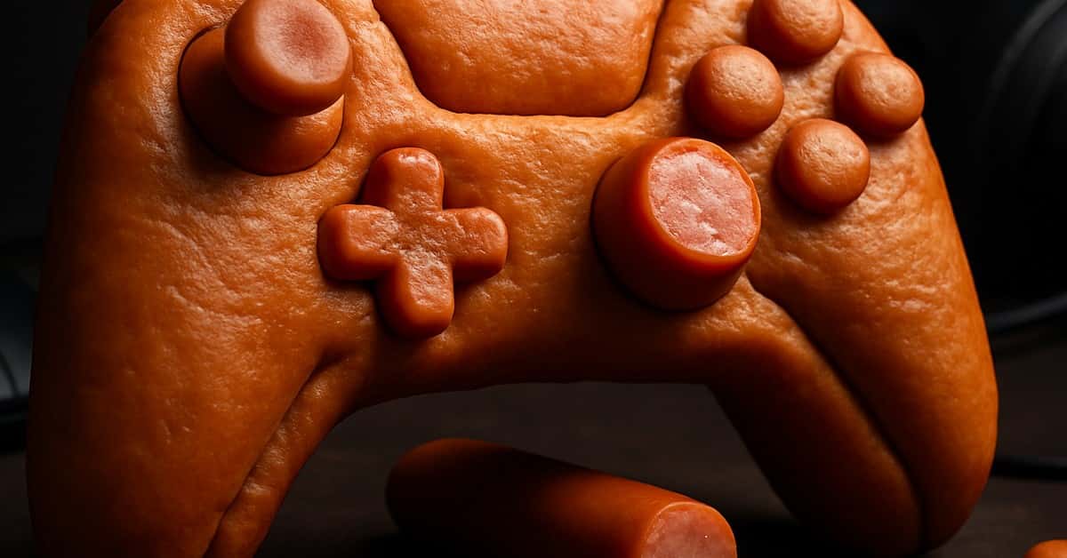 Custom World of Warcraft Controller Made Entirely of Hot Dogs