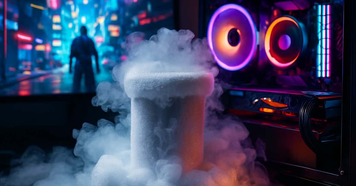 YouTuber Uses Dry Ice to Cool CPU in Cyberpunk 2077 Test