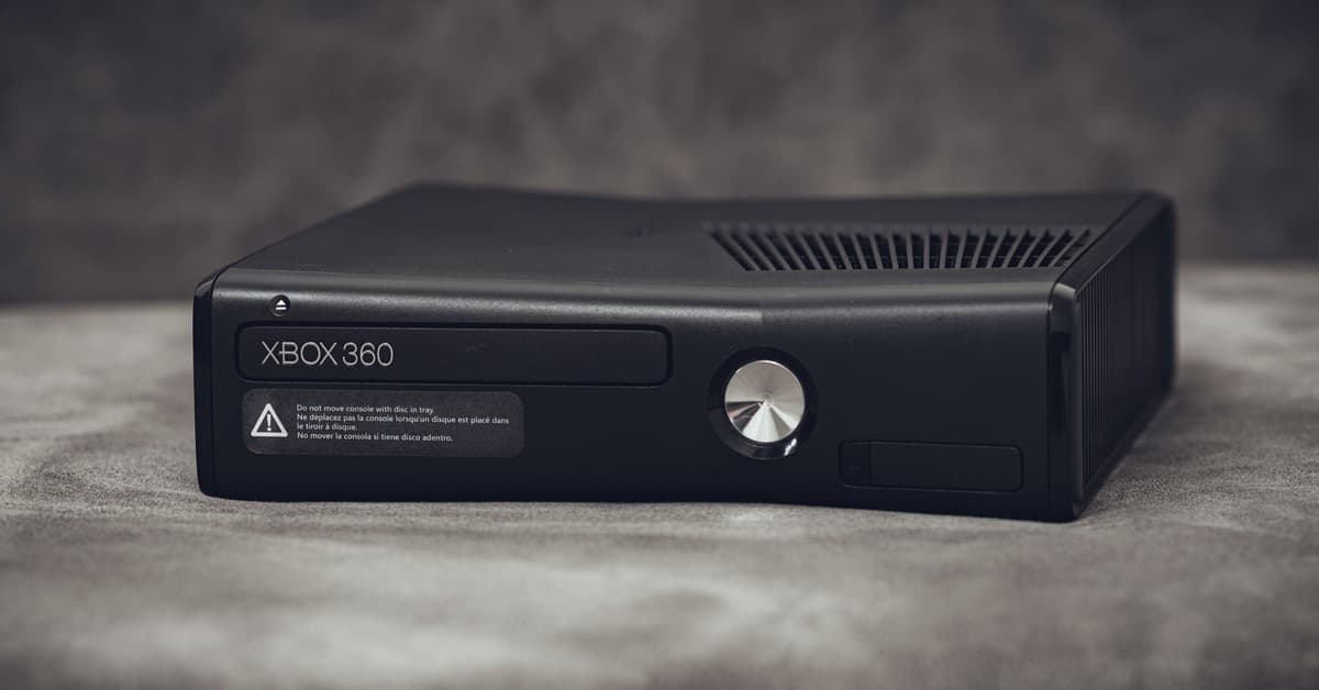 A nostalgic view of a classic Xbox 360 console, highlighting its vintage appeal.