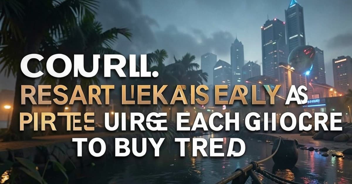 Control Resonant Leaks Early as Pirates Urge Each Other to Buy Instead