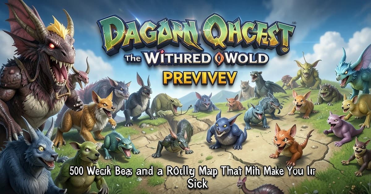 Dragon Quest Monsters: The Withered World Preview — 500 Weird Beasts and a Rolling Map That Might Make You Sick