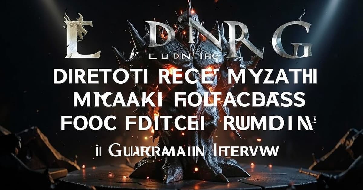 Elden Ring Director Miyazaki Addresses Foot Fetish Rumor in Guardian Interview