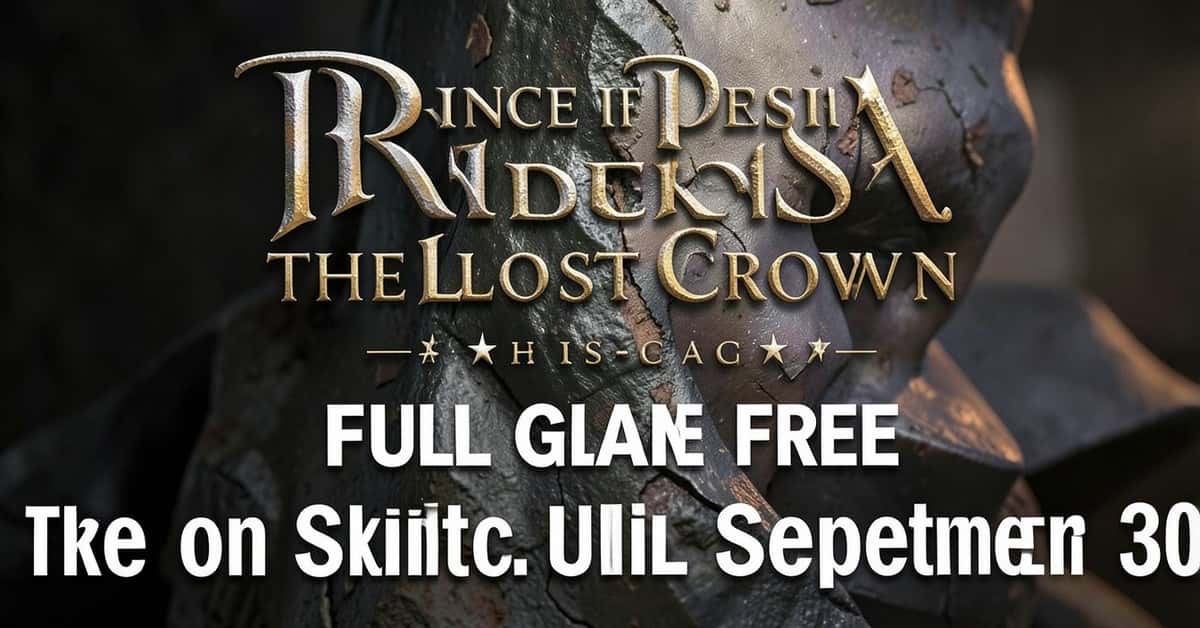 Prince of Persia: The Lost Crown Full Game Free on Switch Until September 30