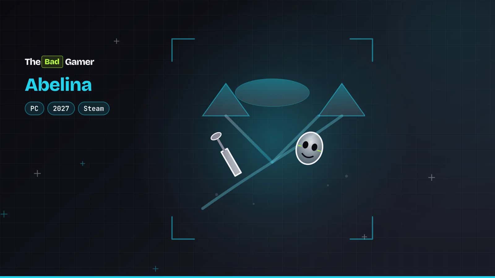 Abelina surreal platformer illustration showing garden tools and mask on a branching path representing the game's afterlife…