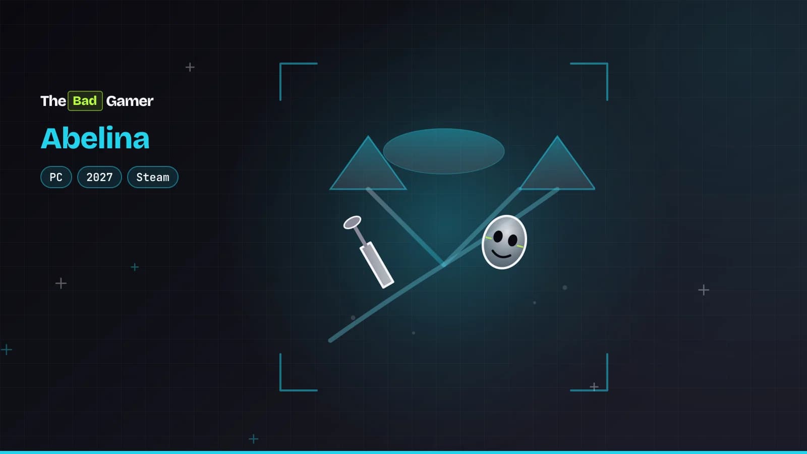 Abelina surreal platformer illustration showing garden tools and mask on a branching path representing the game's afterlife…