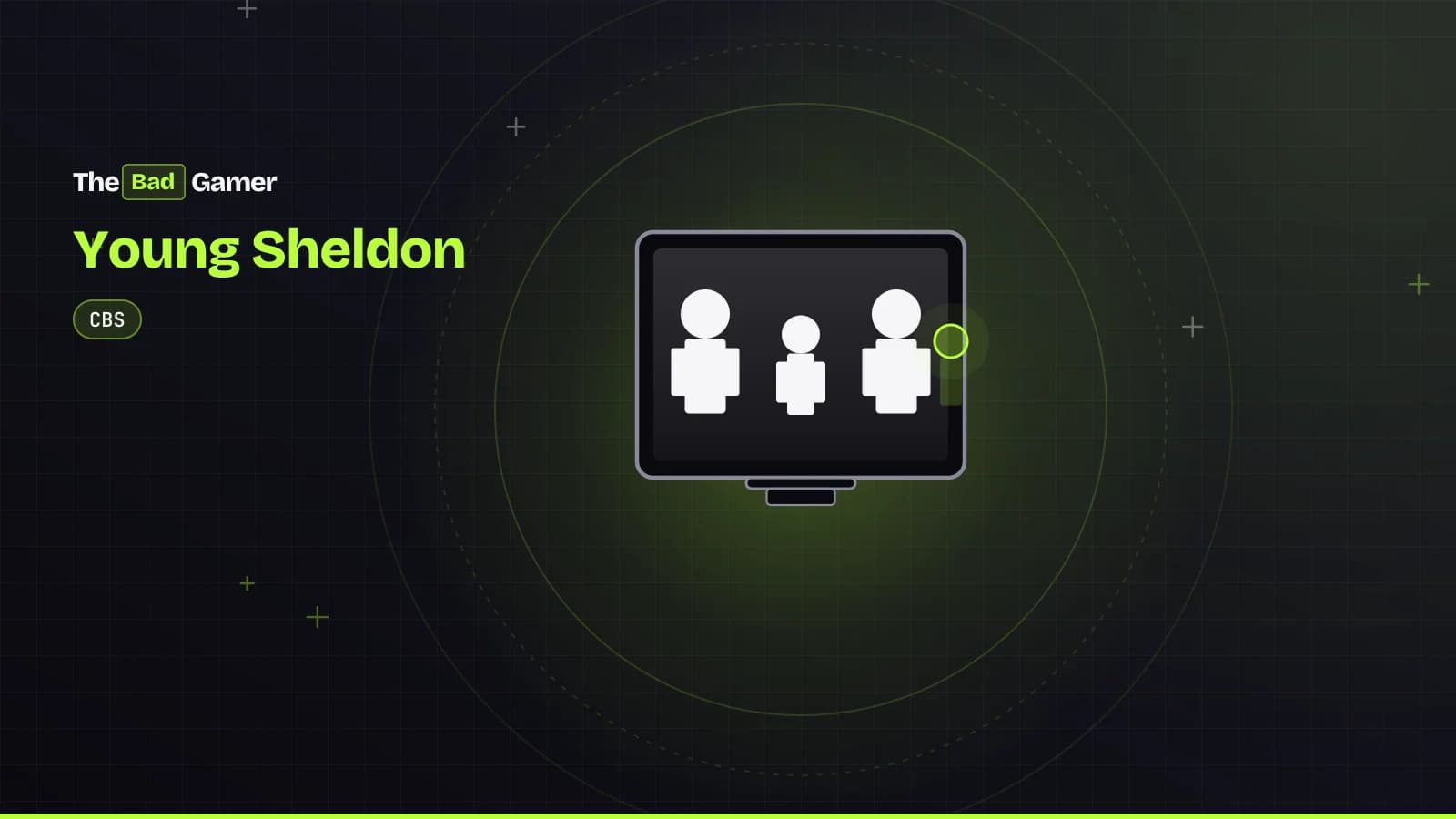 A TV screen showing a family sitcom scene representing the Young Sheldon finale controversy