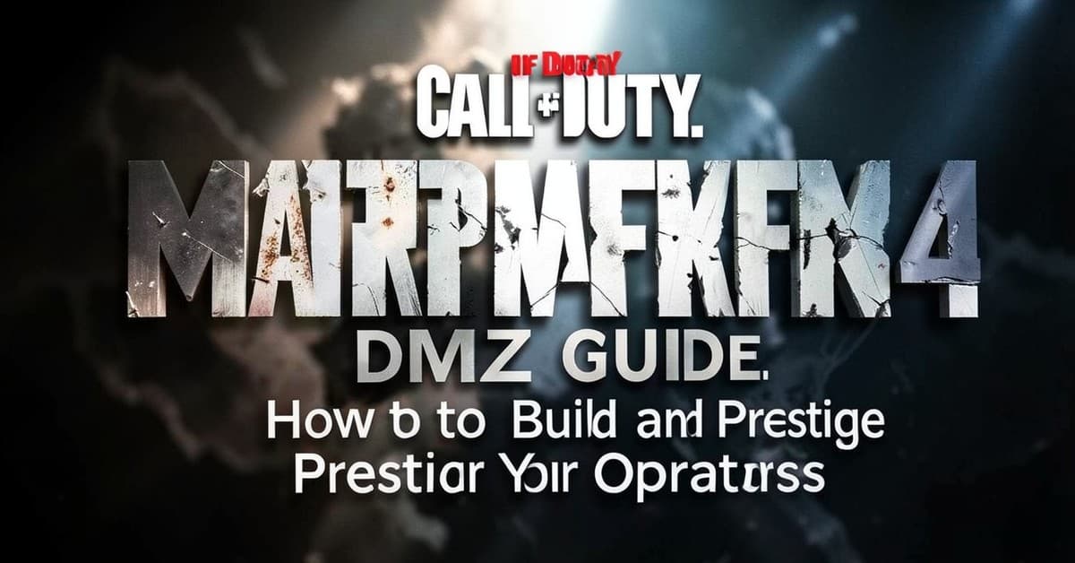 Call of Duty: Modern Warfare 4 DMZ Guide: How to Build and Prestige Your Operators
