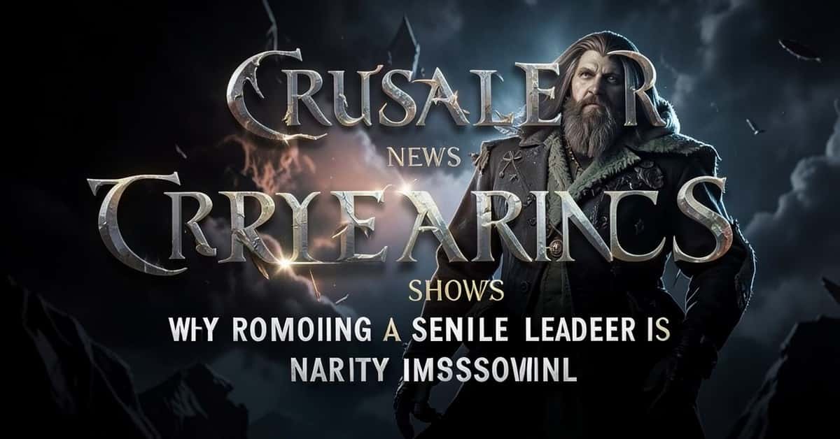 Crusader Kings 3 Experiment Shows Why Removing a Senile Leader Is Nearly Impossible