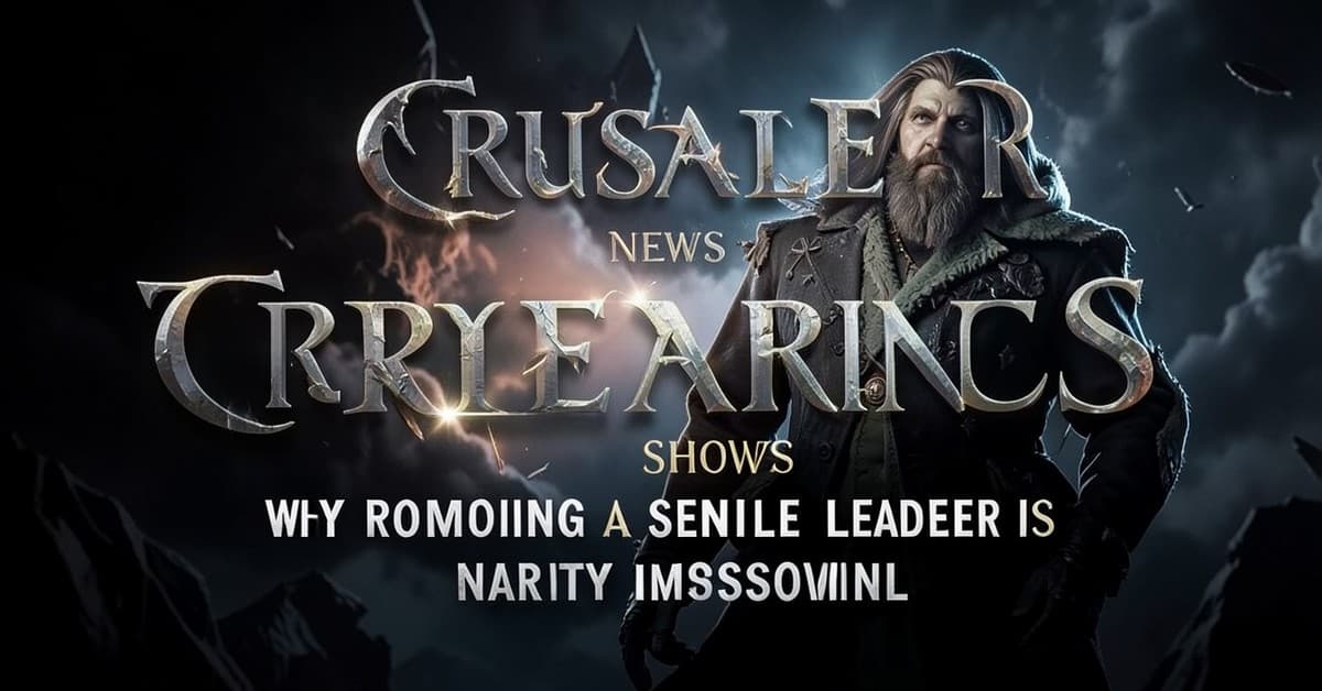 Crusader Kings 3 Experiment Shows Why Removing a Senile Leader Is Nearly Impossible
