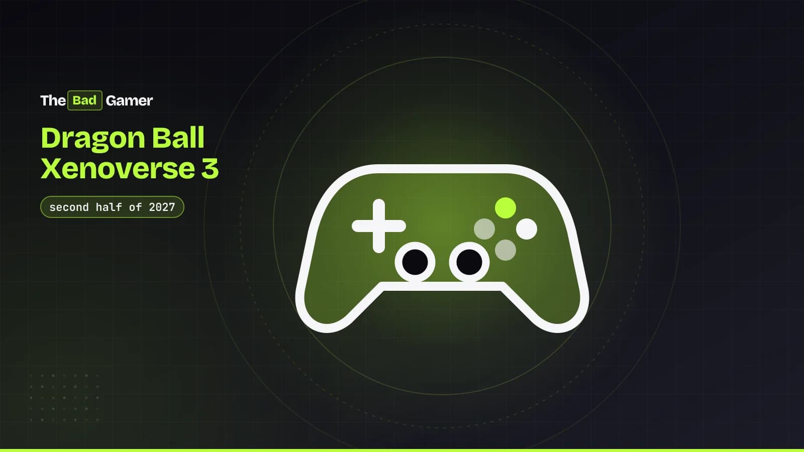 Illustration of a game controller, for Dragon Ball Xenoverse 3