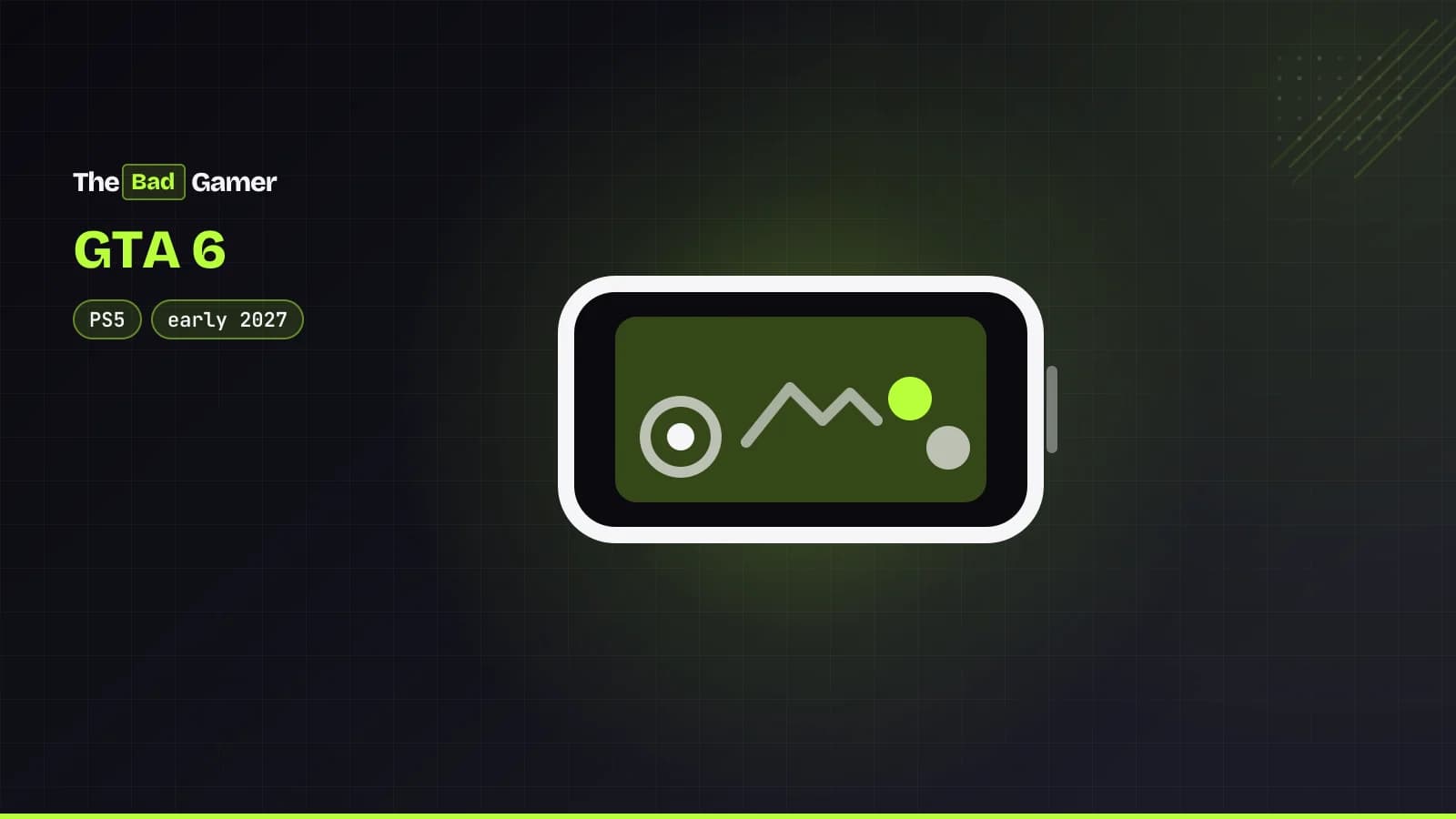 Illustration of a phone running a game, for GTA 6