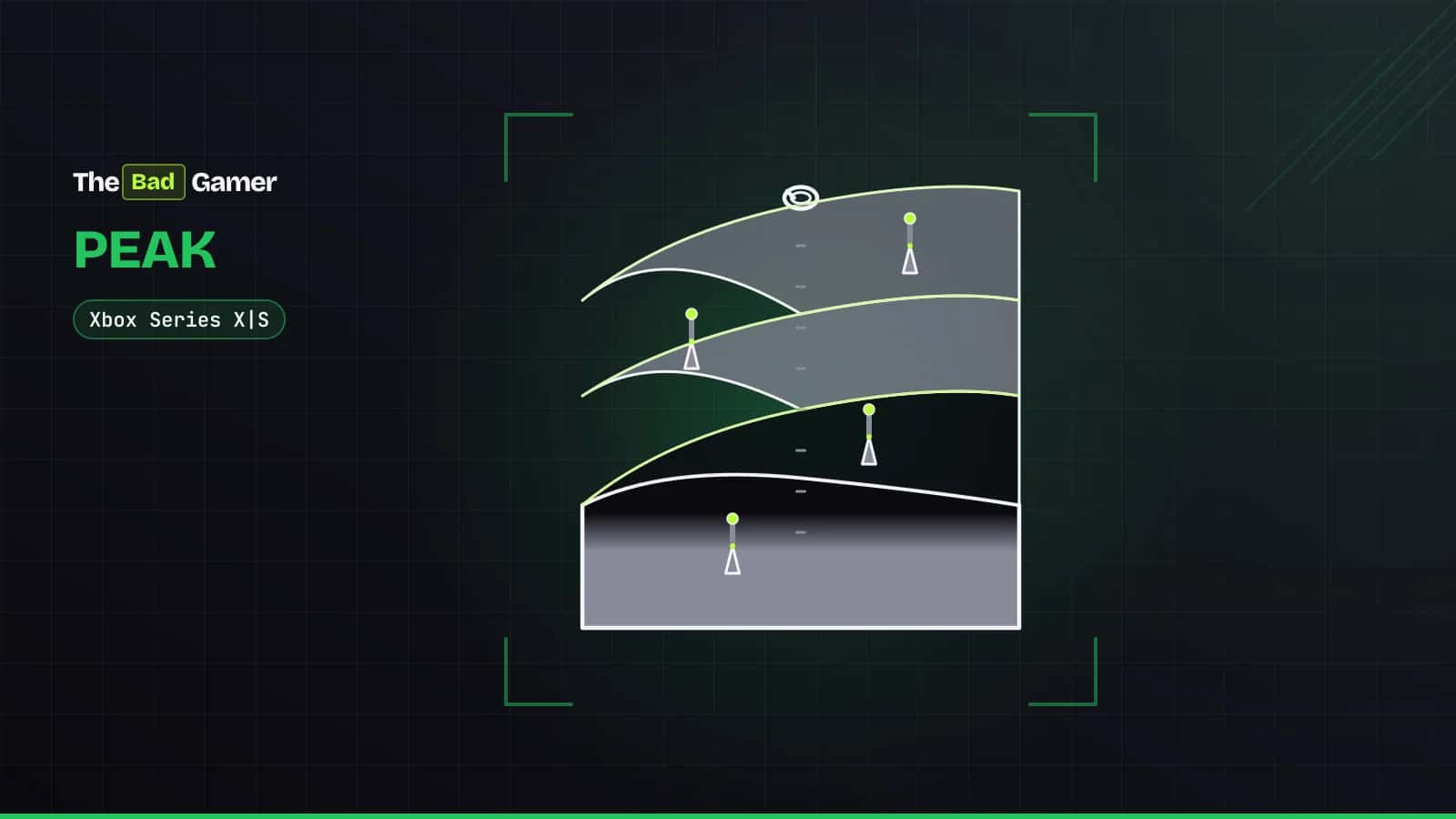 Climbing rope and spikes on a mountain with four biome layers, illustrating PEAK's Xbox launch with crossplay