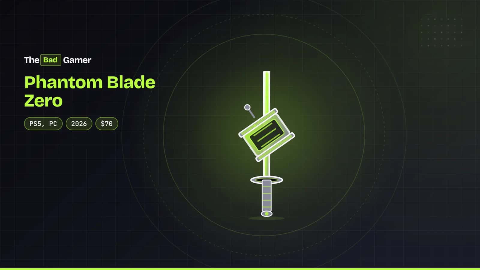 A sword and lantern representing Phantom Blade Zero's kungfupunk combat and 88 Metacritic score
