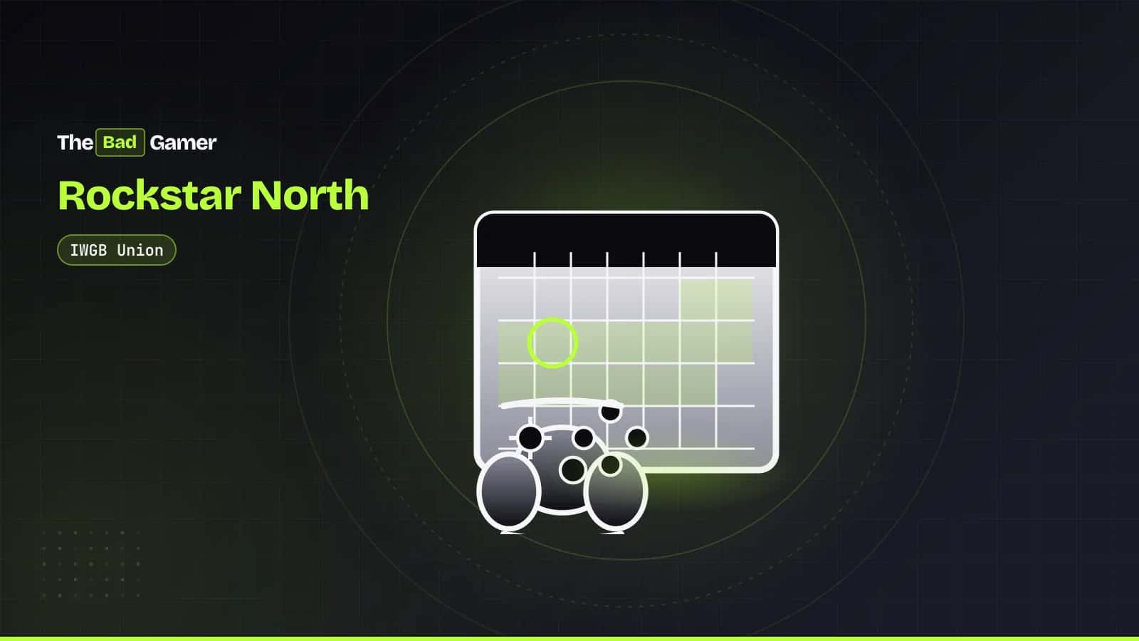 Controller on calendar showing union vote dates and GTA 6 launch date