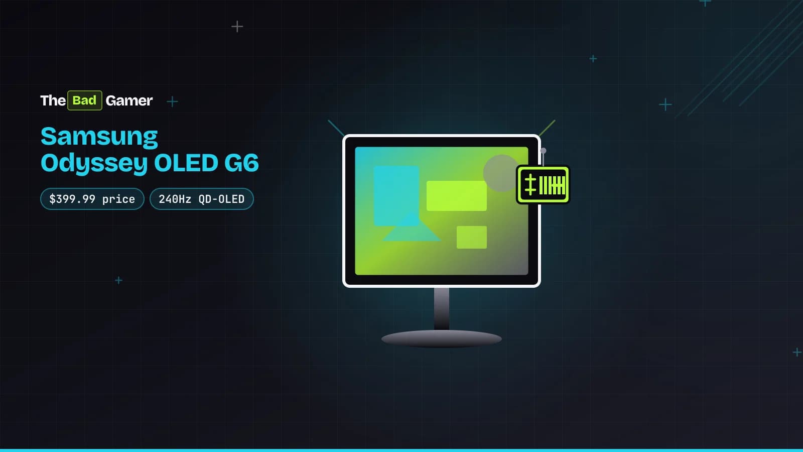 Samsung Odyssey OLED G6 monitor on sale for $399.99 with 240Hz QD-OLED specs