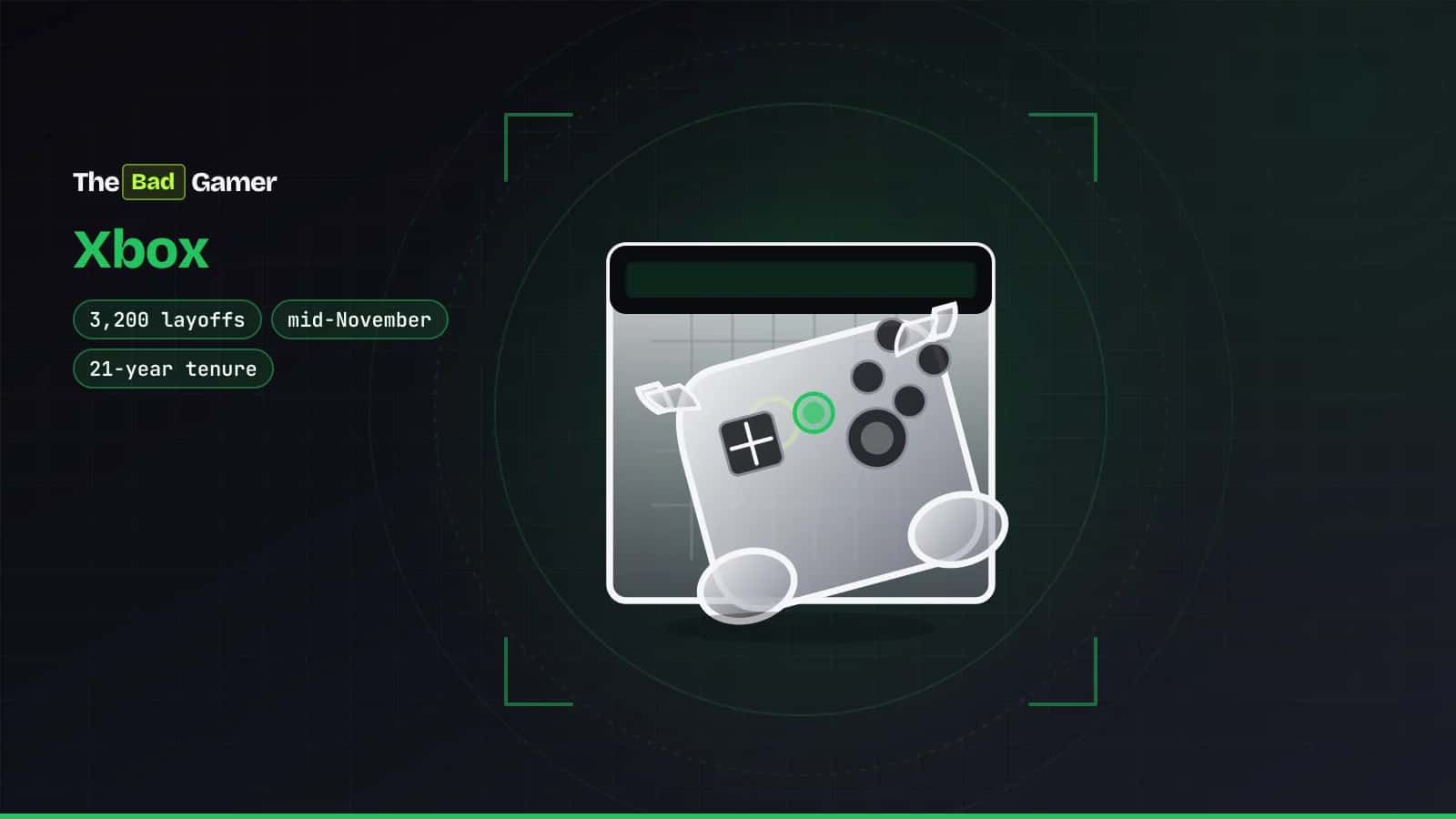 xbox controller on a calendar with november circled, representing helen chiang's departure and arkane lyon's potential…