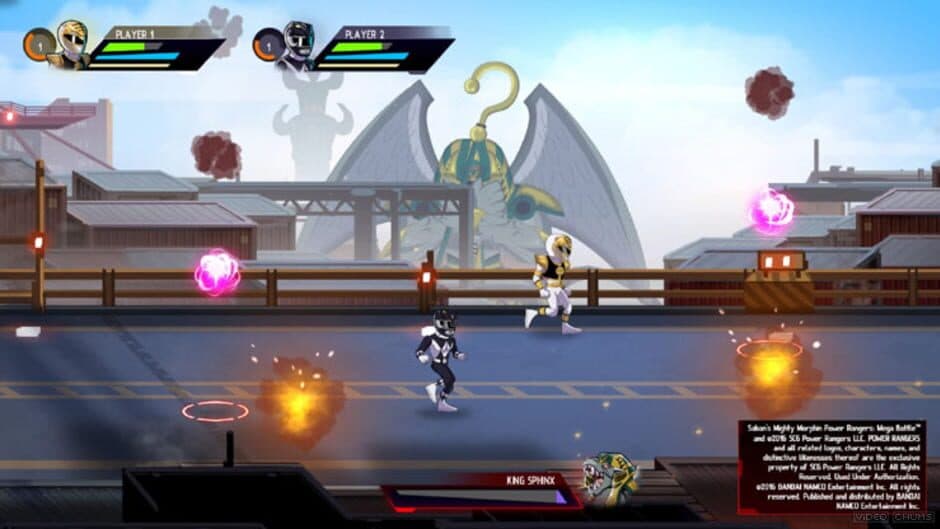 Saban's Mighty Morphin Power Rangers: Mega Battle screenshot 1