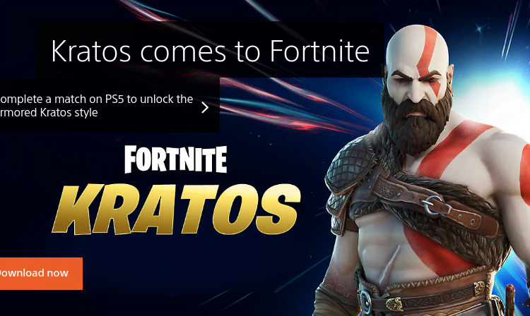Kratos on fortnite