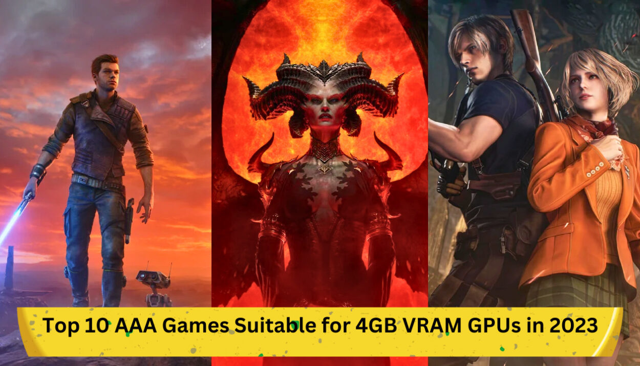 Top 10 AAA Games Suitable for 4GB VRAM GPUs in 2023
